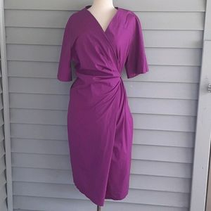 Marina Rinaldi purple wrap dress